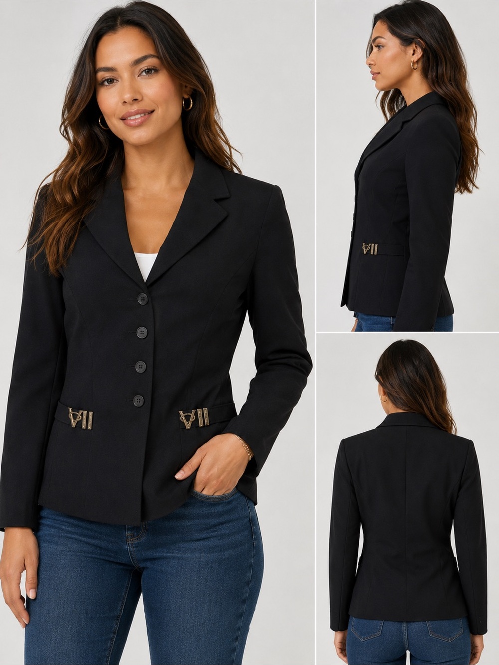 Vintage Vertigo Paris Made in France Blazer Jacket – Size Small